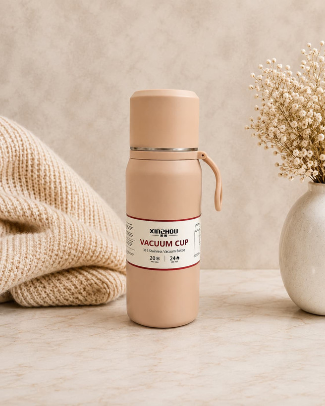 فلاسک vaccum cup استیل 500 میل