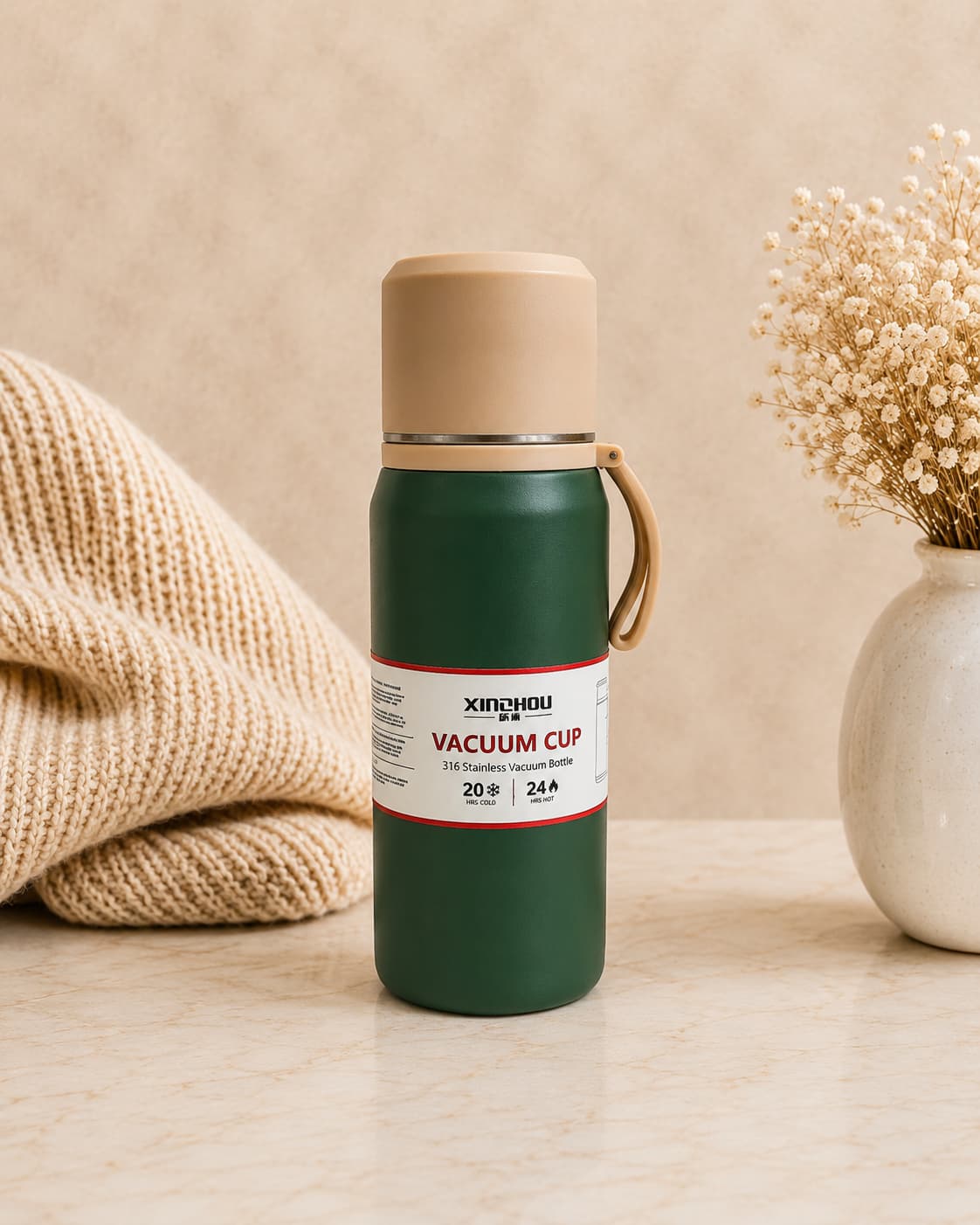 فلاسک vaccum cup استیل 500 میل
