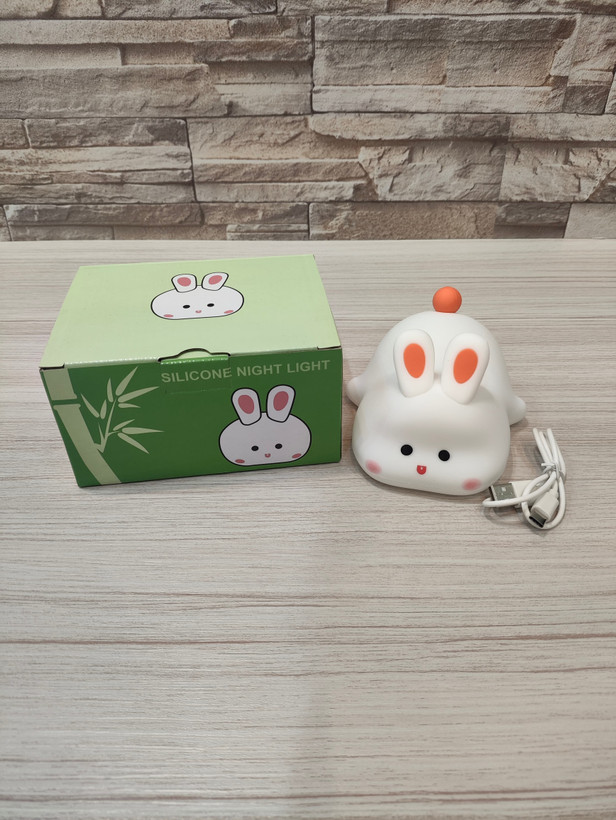 چراغ خواب سیلیکونی فانتزی طرح خرگوش
